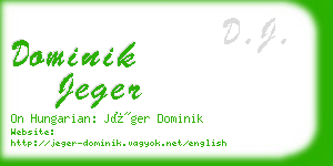 dominik jeger business card